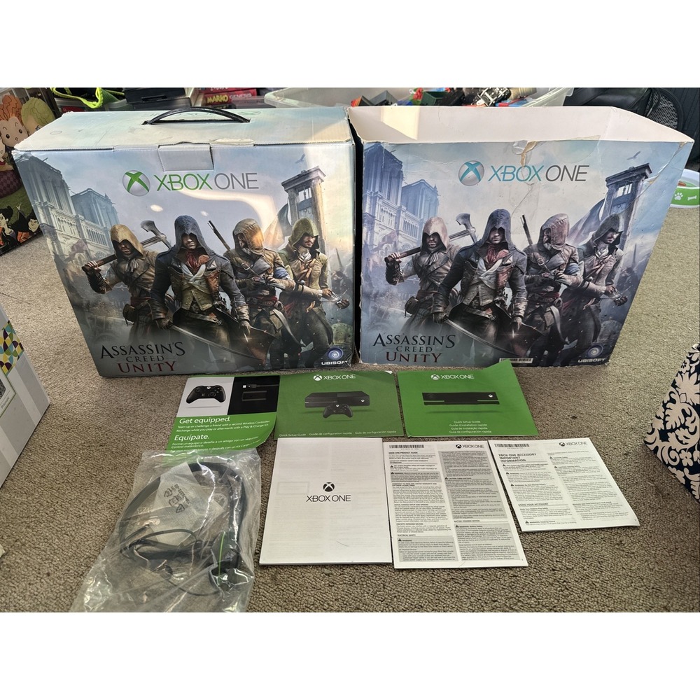Xbox One Assassin's Creed Unity Console Box Headset & Inserts Only "NO CONSOLE"